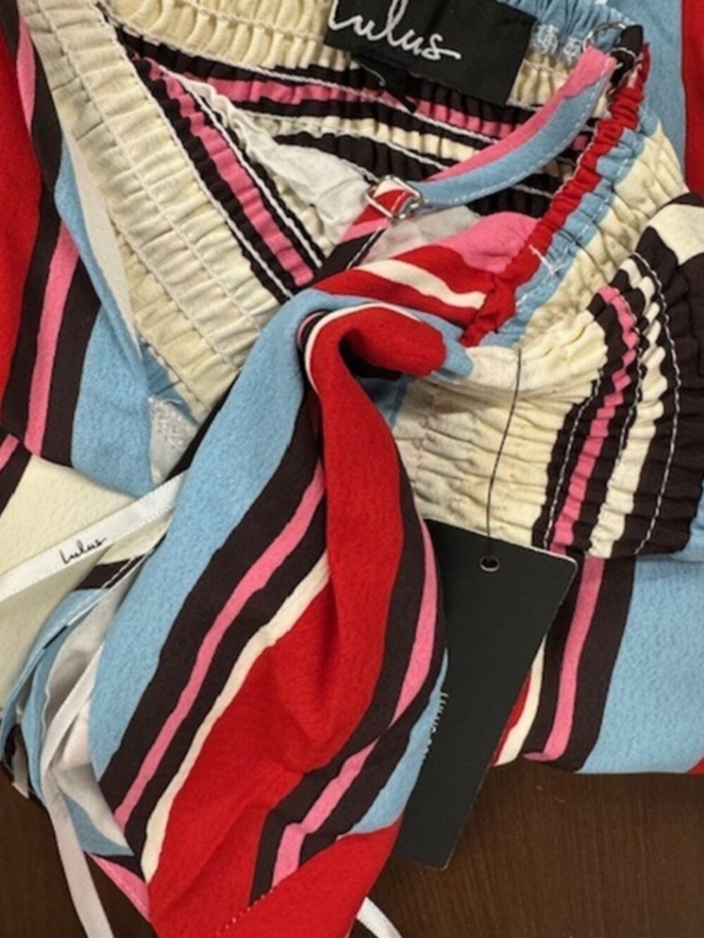 Lulus Andi Pink and Light Blue Multi Stripe Sleeveless Maxi Dress NWT - Picture 6 of 8